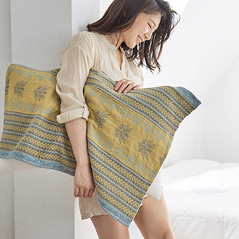 Cuscino decorativo in cotone giallo Ownkoti (2 pezzi)