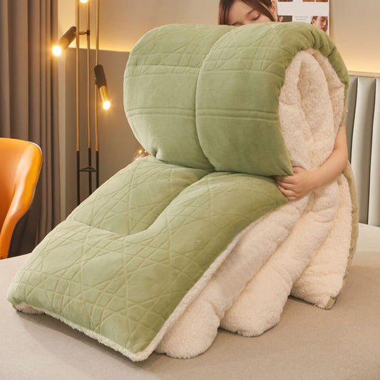 Coperta in pile spesso e caldo con anima trapuntata