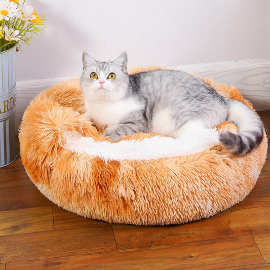 Cuccia per animali domestici in pile caldo semi-chiuso