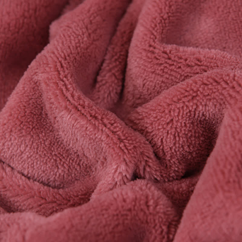 Coperta invernale morbida e semplice in tinta unita
