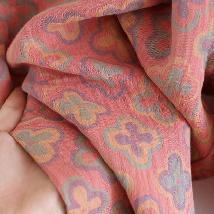 Completo da casa in cotone jacquard tinto in filo