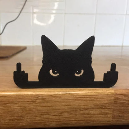 Divertente ornamento decorativo creativo a forma di gatto nero