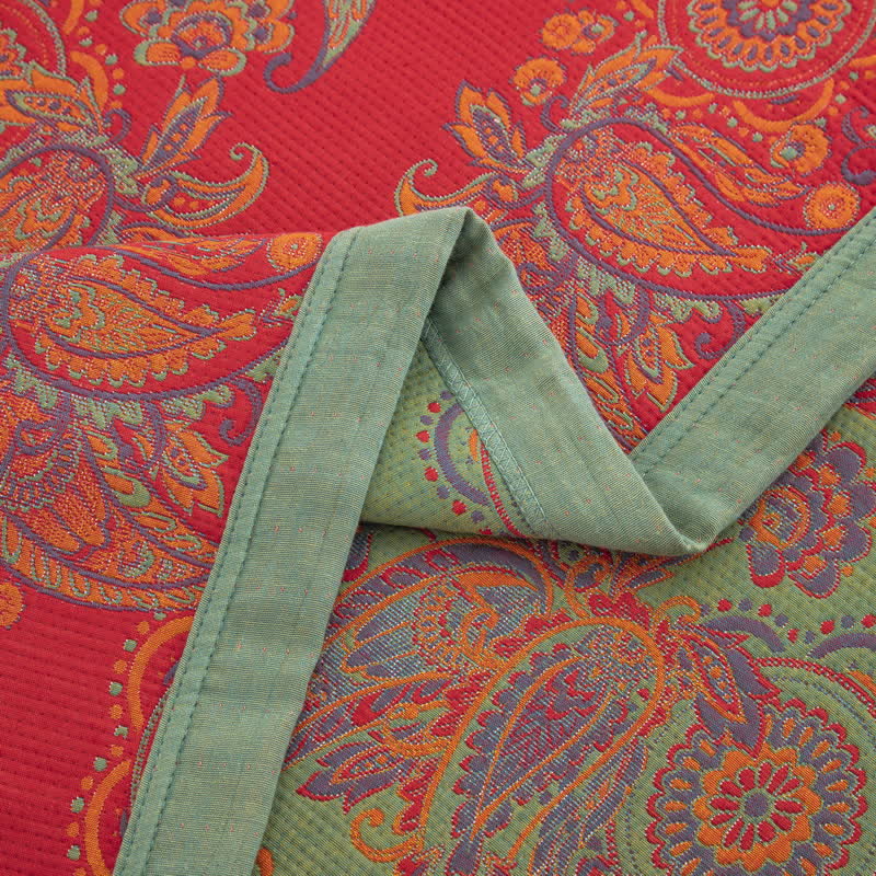 Trapunta comoda in garza di cotone jacquard retrò
