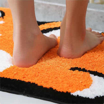 Tappetino da bagno decorativo assorbente con motivo Cartoon Corgi