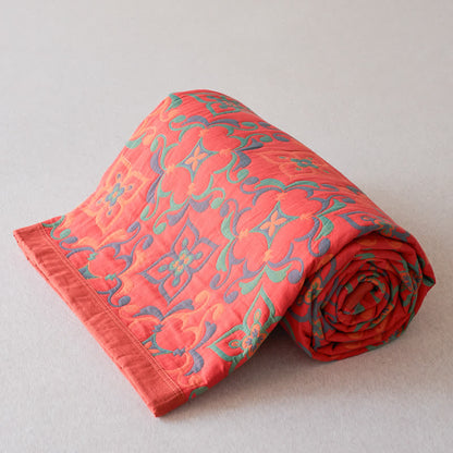 Trapunta in morbida garza di cotone jacquard