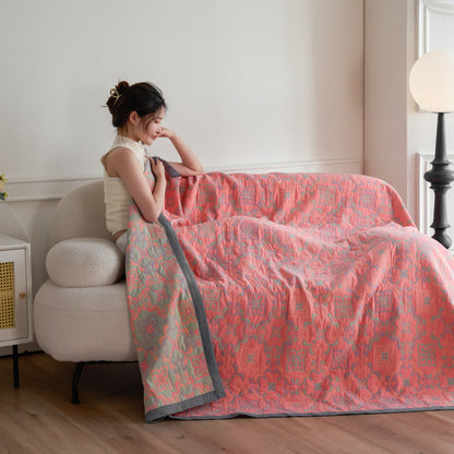 Trapunta in morbida garza di cotone jacquard