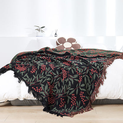 Trapunta con nappe di frutta di begonia in garza di cotone