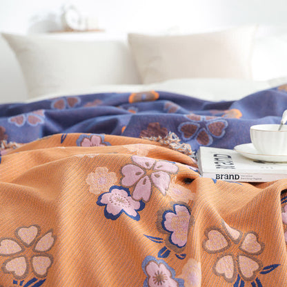 Coperta morbida con nappe Blooming Flowers