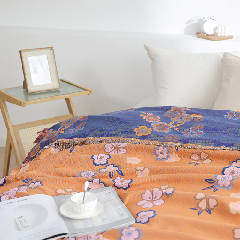 Coperta morbida con nappe Blooming Flowers