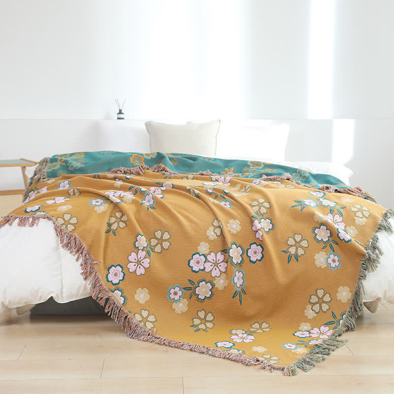 Coperta morbida con nappe Blooming Flowers