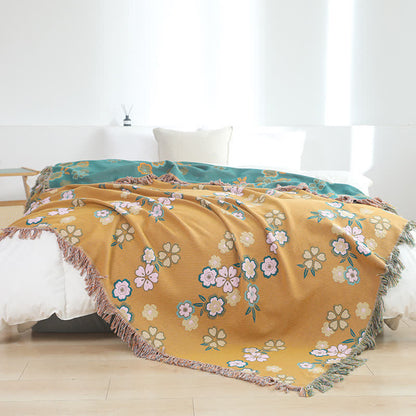 Coperta morbida con nappe Blooming Flowers