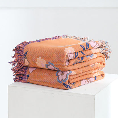 Coperta morbida con nappe Blooming Flowers