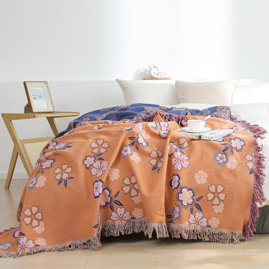 Coperta morbida con nappe Blooming Flowers