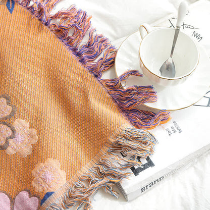 Coperta morbida con nappe Blooming Flowers