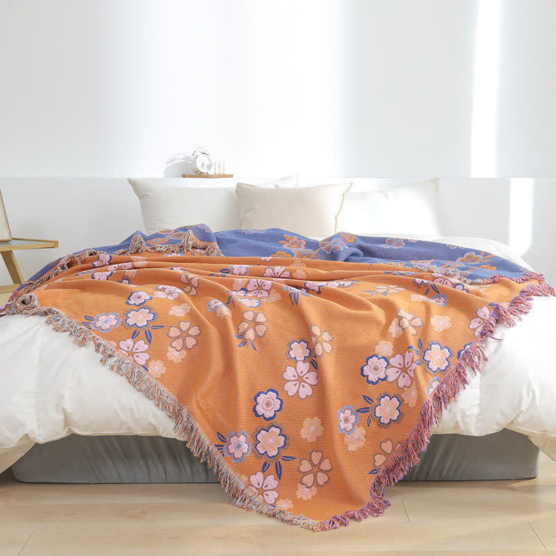 Coperta morbida con nappe Blooming Flowers