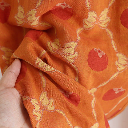 Pigiama in cotone jacquard tinto in filo color cachi
