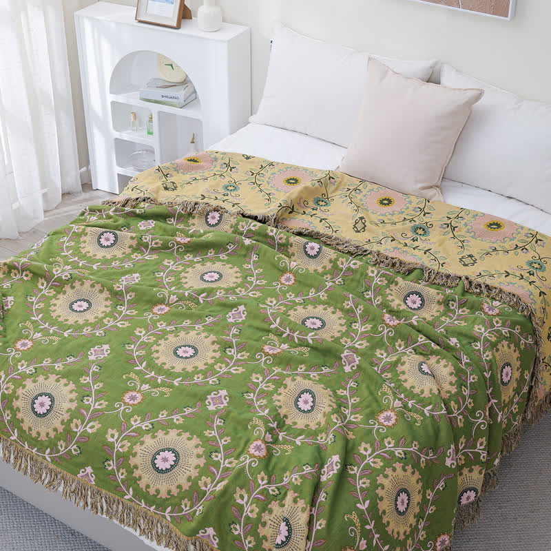 Trapunta reversibile con nappe in garza di cotone retrò Ownkoti