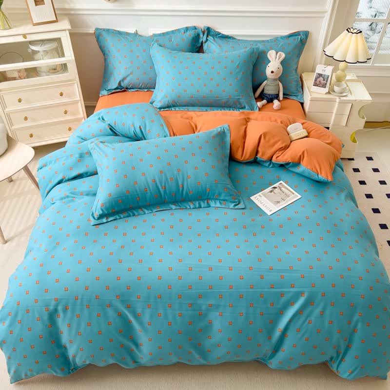 Collezione di biancheria da letto comoda e morbida in stile semplice