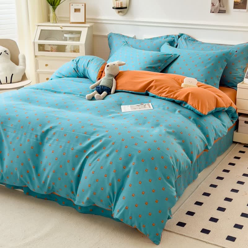 Collezione di biancheria da letto comoda e morbida in stile semplice