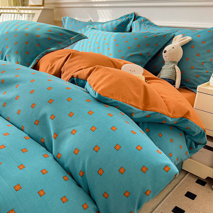 Collezione di biancheria da letto comoda e morbida in stile semplice
