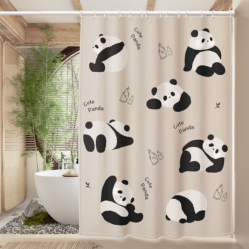 Tenda da doccia impermeabile con simpatico panda cinese