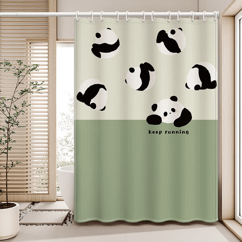 Tenda da doccia impermeabile con simpatico panda cinese