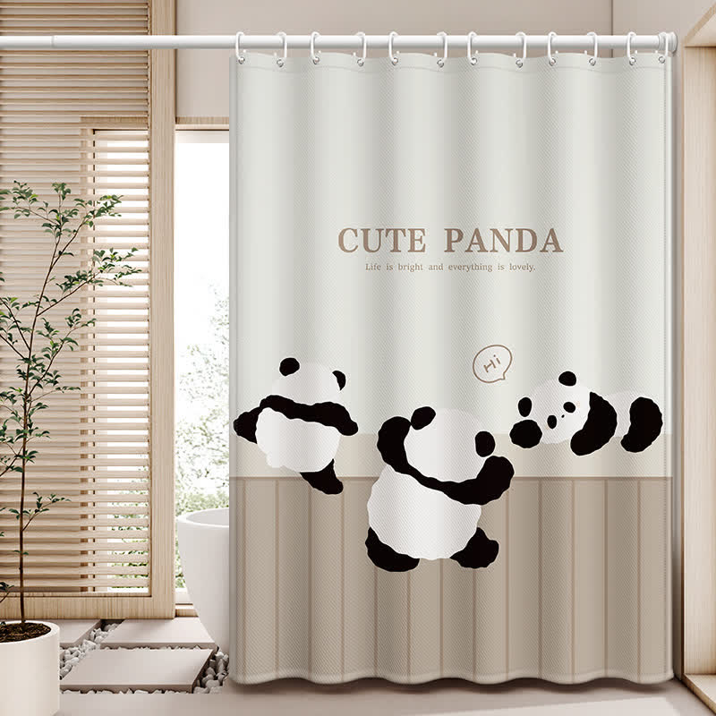 Tenda da doccia impermeabile con simpatico panda cinese