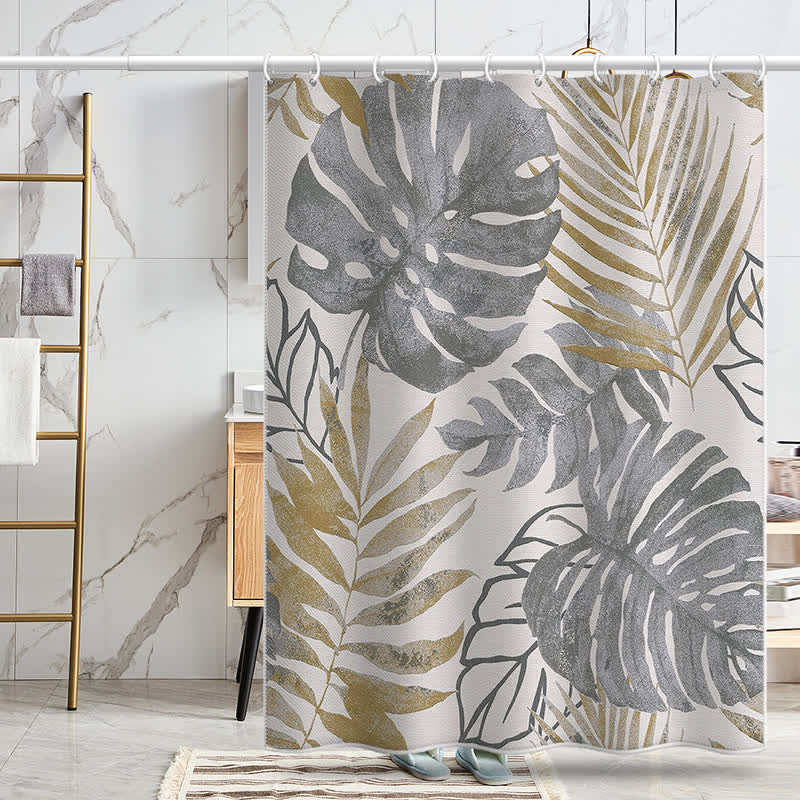 Tenda da doccia antimuffa pastorale Monstera Deliciosa
