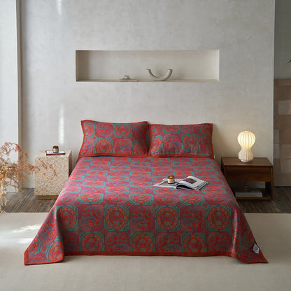 Trapunta morbida in garza di cotone stile vintage
