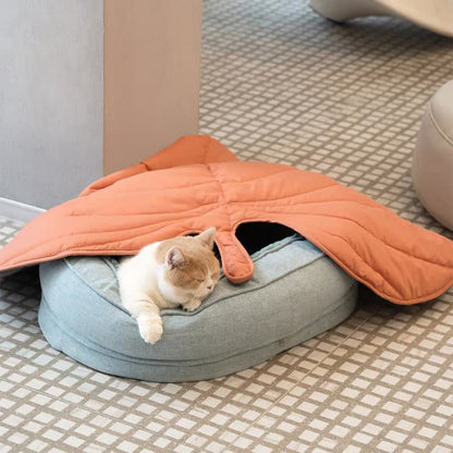 Tappetino assorbente morbido per animali domestici a forma di foglie creative