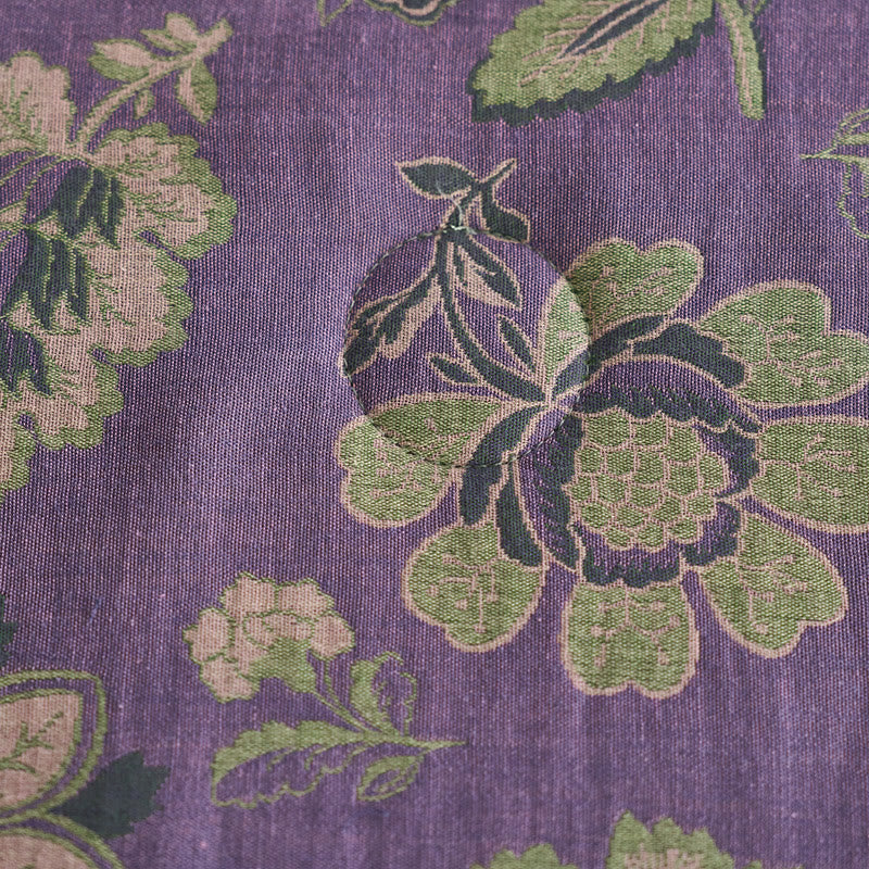 Trapunta floreale in garza di puro cotone jacquard