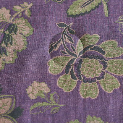 Trapunta floreale in garza di puro cotone jacquard