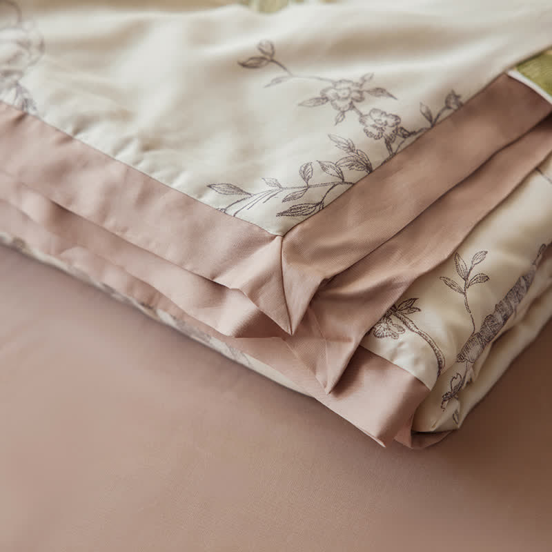 Biancheria da letto traspirante in fibra di Lyocell Floral Rose