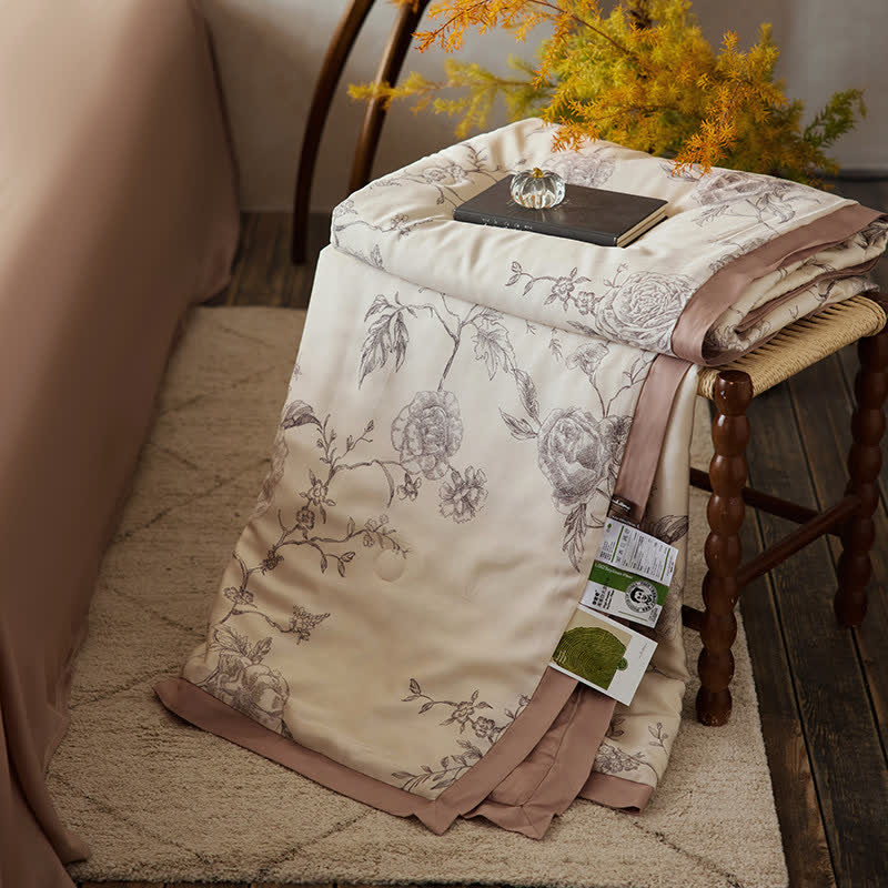 Biancheria da letto traspirante in fibra di Lyocell Floral Rose