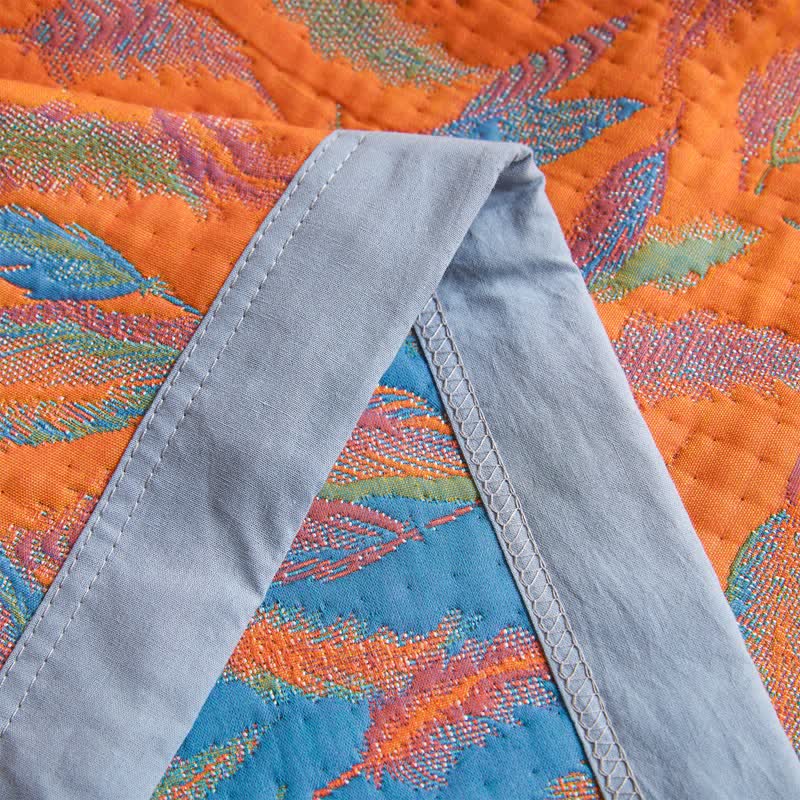 Trapunta leggera in garza di cotone Bright Feather