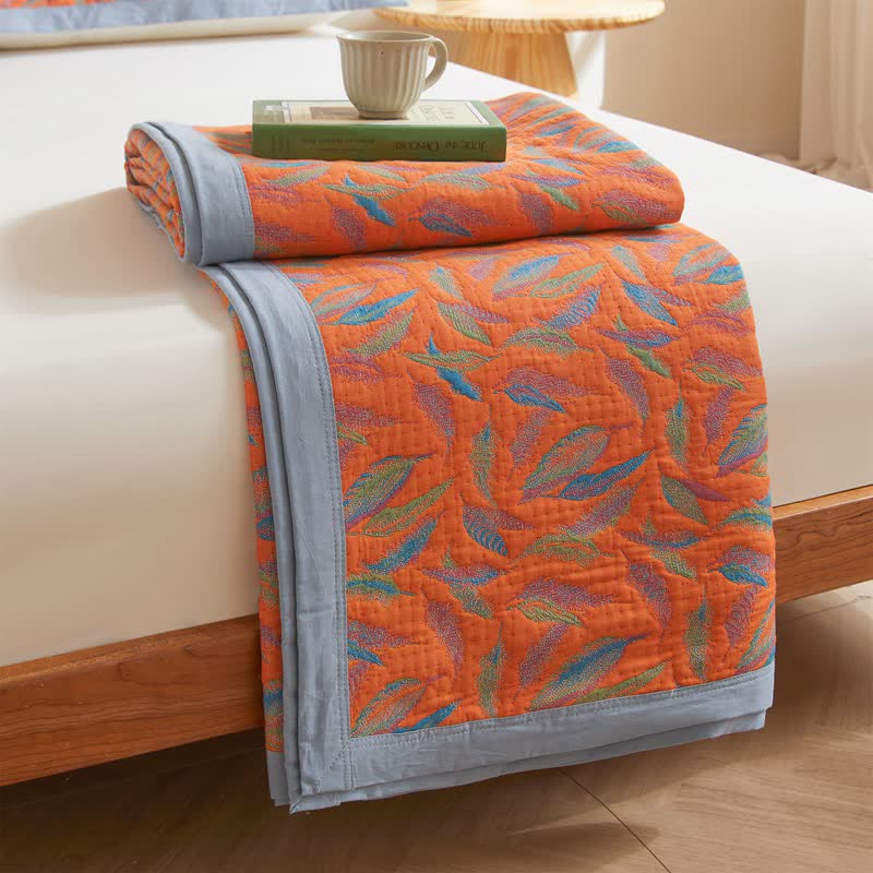 Trapunta leggera in garza di cotone Bright Feather