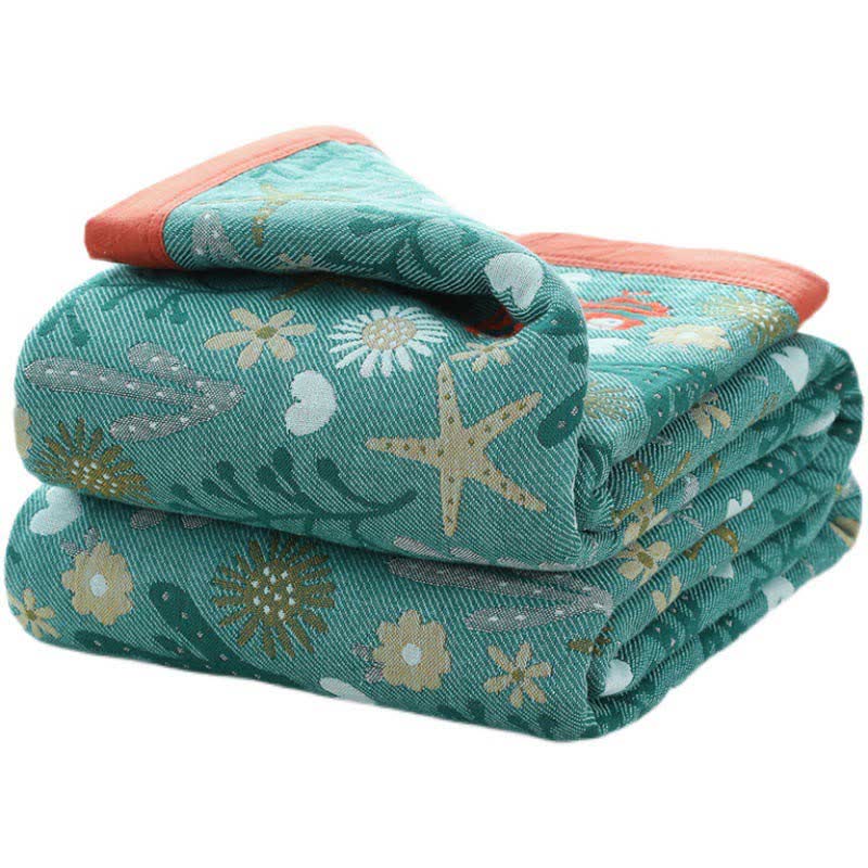 Copriletto reversibile vintage Ownkoti, trapunta morbida floreale