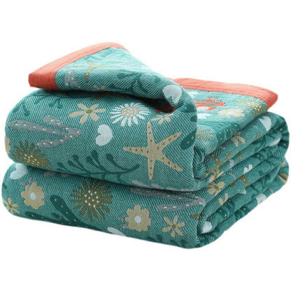 Copriletto reversibile vintage Ownkoti, trapunta morbida floreale