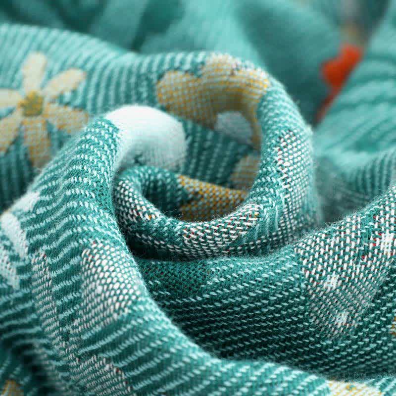 Copriletto reversibile vintage Ownkoti, trapunta morbida floreale
