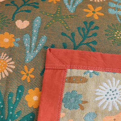 Copriletto reversibile vintage Ownkoti, trapunta morbida floreale