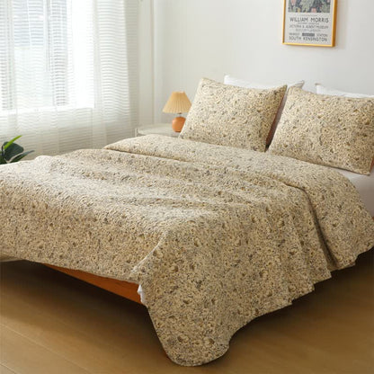 Biancheria da letto estiva trapuntata di lusso in puro cotone