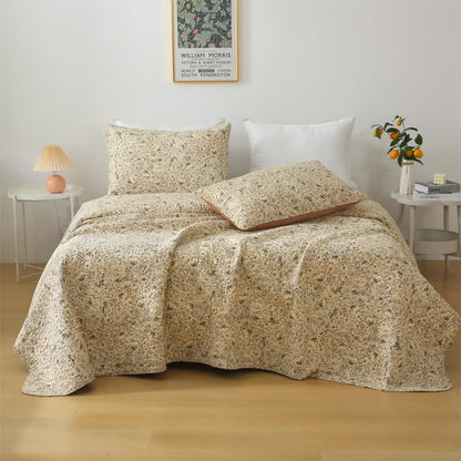 Biancheria da letto estiva trapuntata di lusso in puro cotone