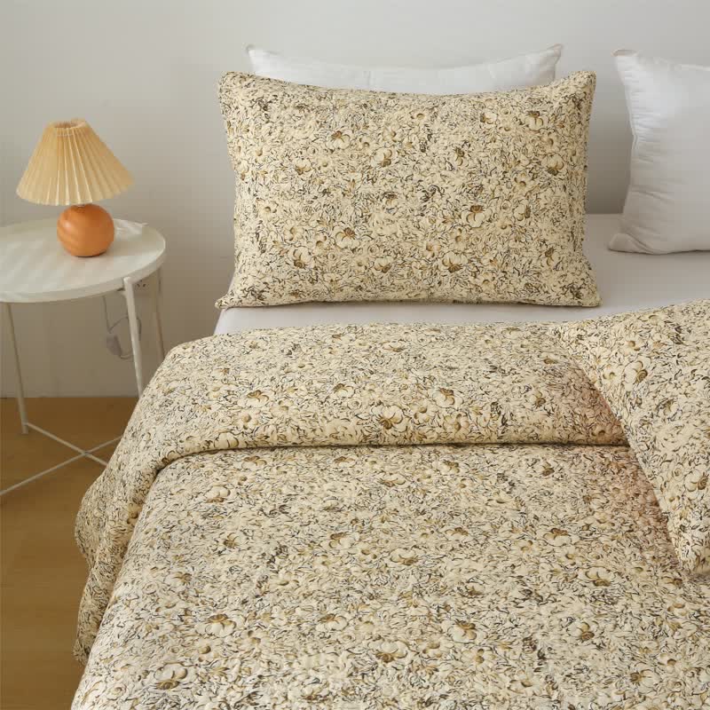 Biancheria da letto estiva trapuntata di lusso in puro cotone