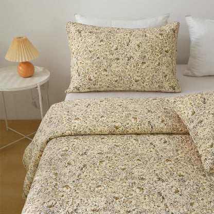 Biancheria da letto estiva trapuntata di lusso in puro cotone