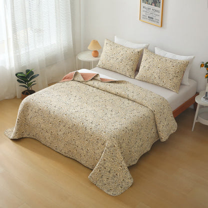 Biancheria da letto estiva trapuntata di lusso in puro cotone