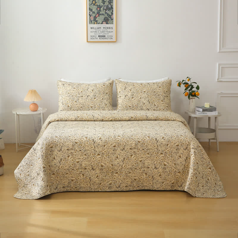 Biancheria da letto estiva trapuntata di lusso in puro cotone