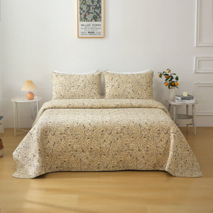 Biancheria da letto estiva trapuntata di lusso in puro cotone