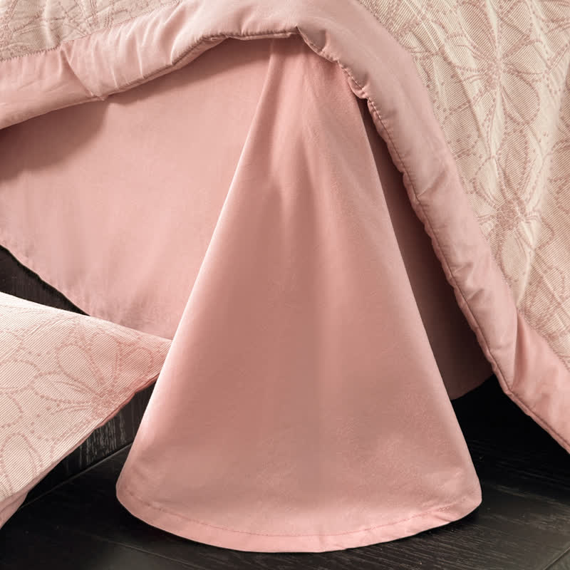 Biancheria da letto in garza di cotone traspirante Jacquard Daisy