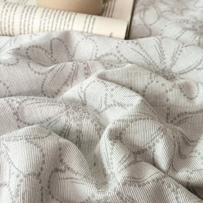 Biancheria da letto in garza di cotone traspirante Jacquard Daisy