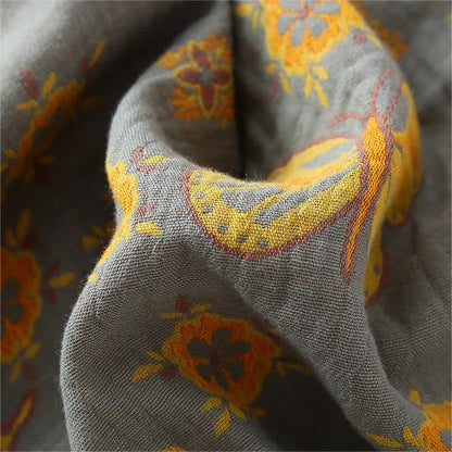 Completo da casa con pantaloni corti in cotone a farfalla